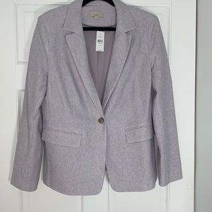 NWT LOFT blazer lavender herringbone